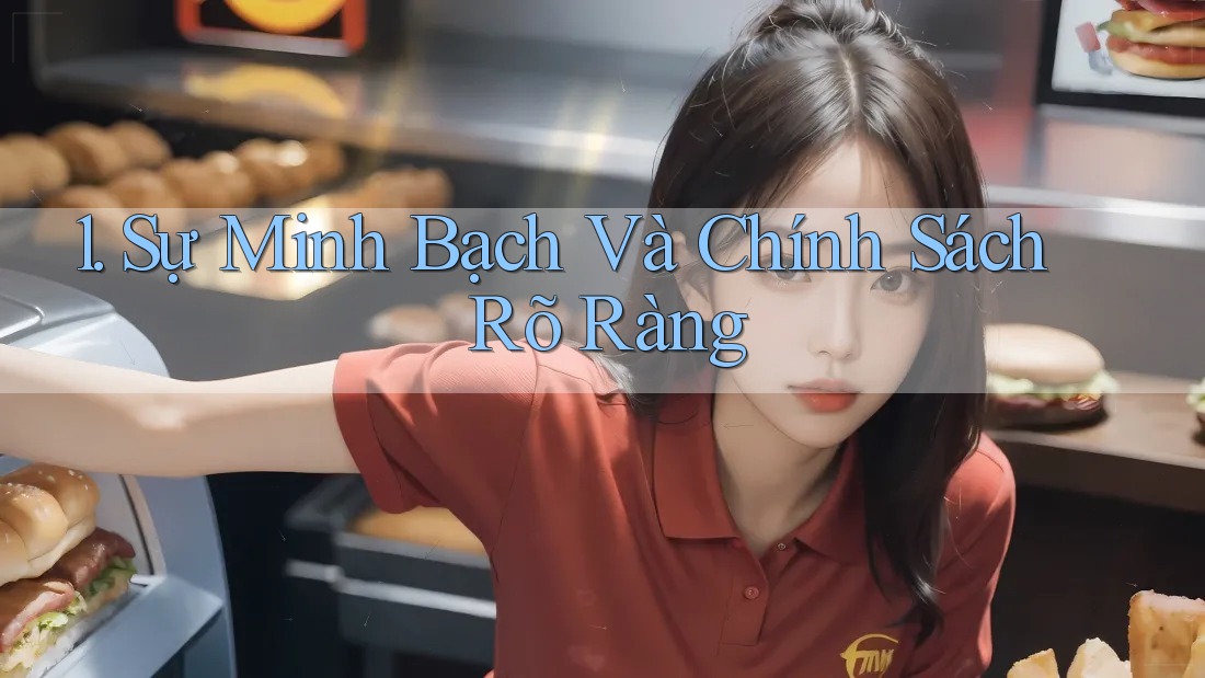 1. Sự Minh Bạch Và Chính Sách Rõ Ràng 1. Sự Minh Bạch Và Chính Sách Rõ Ràng