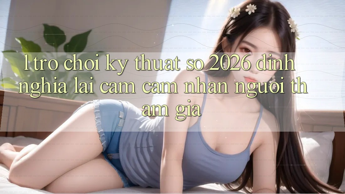 1. Trò chơi Kỹ Thuật Số 2026: Định Nghĩa Lại Cảm cảm nhận Người tham gia 1. Trò chơi Kỹ Thuật Số 2026: Định Nghĩa Lại Cảm cảm nhận Người tham gia