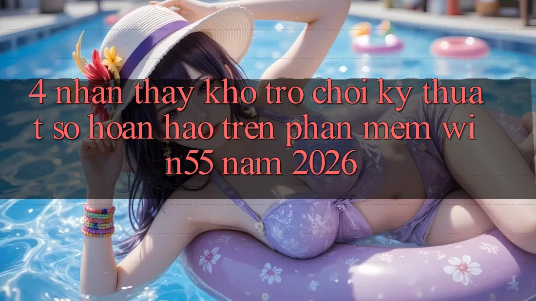 4. Nhận thấy Kho Trò chơi Kỹ Thuật Số Hoàn hảo Trên Phần mềm Win55 Năm 2026 4. Nhận thấy Kho Trò chơi Kỹ Thuật Số Hoàn hảo Trên Phần mềm Win55 Năm 2026