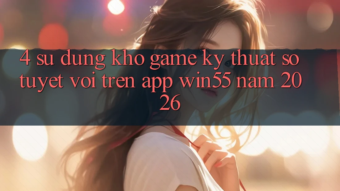 4. Sử dụng Kho Game Kỹ Thuật Số Tuyệt vời Trên App Win55 Năm 2026 4. Sử dụng Kho Game Kỹ Thuật Số Tuyệt vời Trên App Win55 Năm 2026