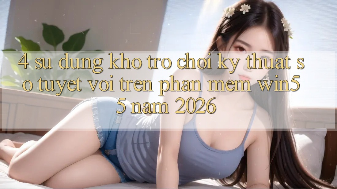 4. Sử dụng Kho Trò chơi Kỹ Thuật Số Tuyệt vời Trên Phần mềm Win55 Năm 2026 4. Sử dụng Kho Trò chơi Kỹ Thuật Số Tuyệt vời Trên Phần mềm Win55 Năm 2026