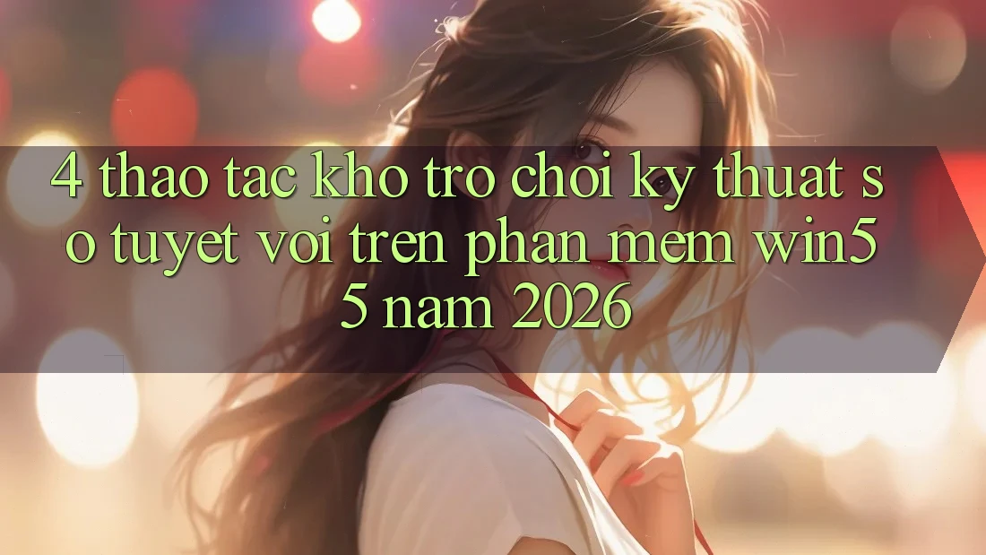 4. Thao tác Kho Trò chơi Kỹ Thuật Số Tuyệt vời Trên Phần mềm Win55 Năm 2026 4. Thao tác Kho Trò chơi Kỹ Thuật Số Tuyệt vời Trên Phần mềm Win55 Năm 2026