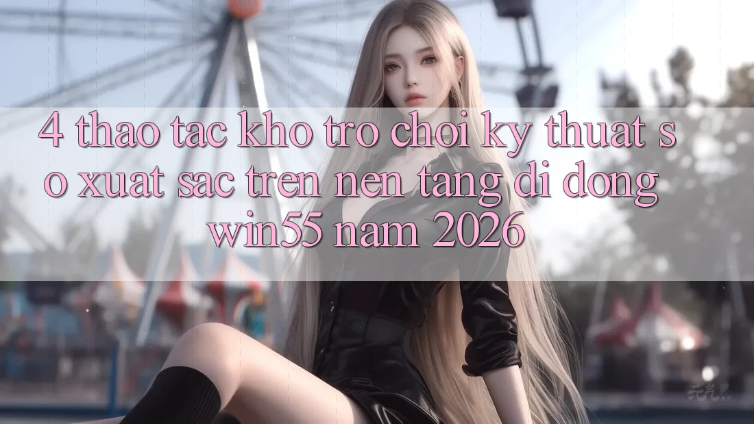 4. Thao tác Kho Trò chơi Kỹ Thuật Số Xuất sắc Trên Nền tảng di động Win55 Năm 2026 4. Thao tác Kho Trò chơi Kỹ Thuật Số Xuất sắc Trên Nền tảng di động Win55 Năm 2026