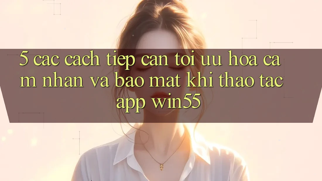 5. Các Cách tiếp cận Tối Ưu Hóa Cảm nhận Và Bảo Mật Khi Thao tác App Win55 5. Các Cách tiếp cận Tối Ưu Hóa Cảm nhận Và Bảo Mật Khi Thao tác App Win55