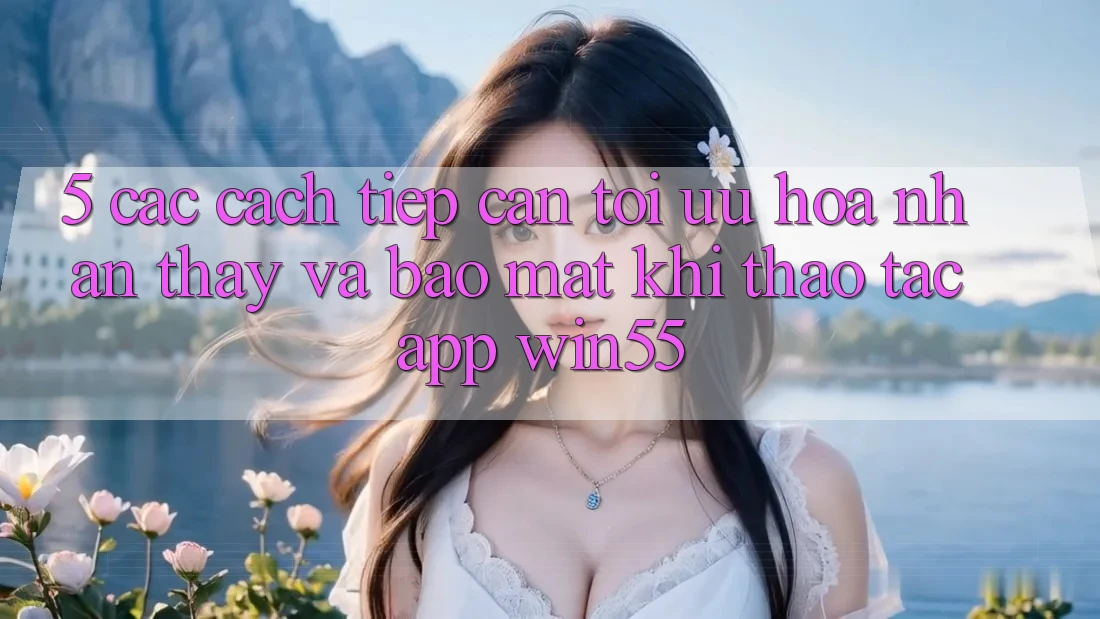 5. Các Cách tiếp cận Tối Ưu Hóa Nhận thấy Và Bảo Mật Khi Thao tác App Win55 5. Các Cách tiếp cận Tối Ưu Hóa Nhận thấy Và Bảo Mật Khi Thao tác App Win55