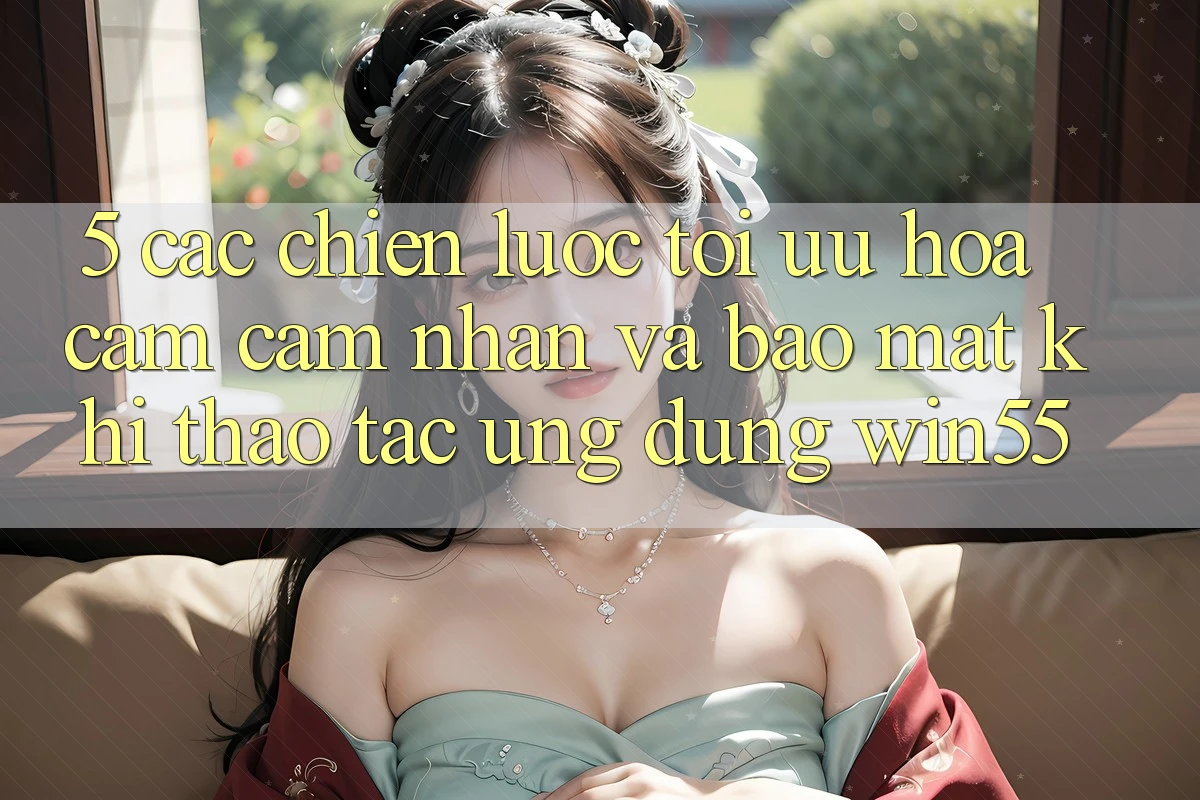 5. Các Chiến Lược Tối Ưu Hóa Cảm cảm nhận Và Bảo Mật Khi Thao tác Ứng dụng Win55 5. Các Chiến Lược Tối Ưu Hóa Cảm cảm nhận Và Bảo Mật Khi Thao tác Ứng dụng Win55