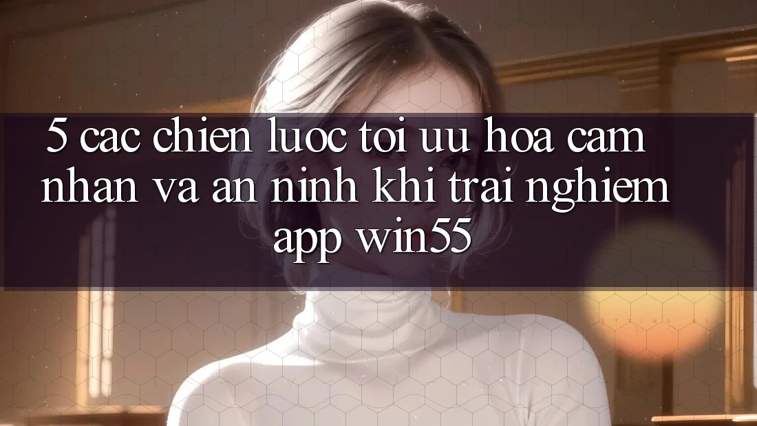 5. Các Chiến Lược Tối Ưu Hóa Cảm nhận Và An ninh Khi Trải nghiệm App Win55