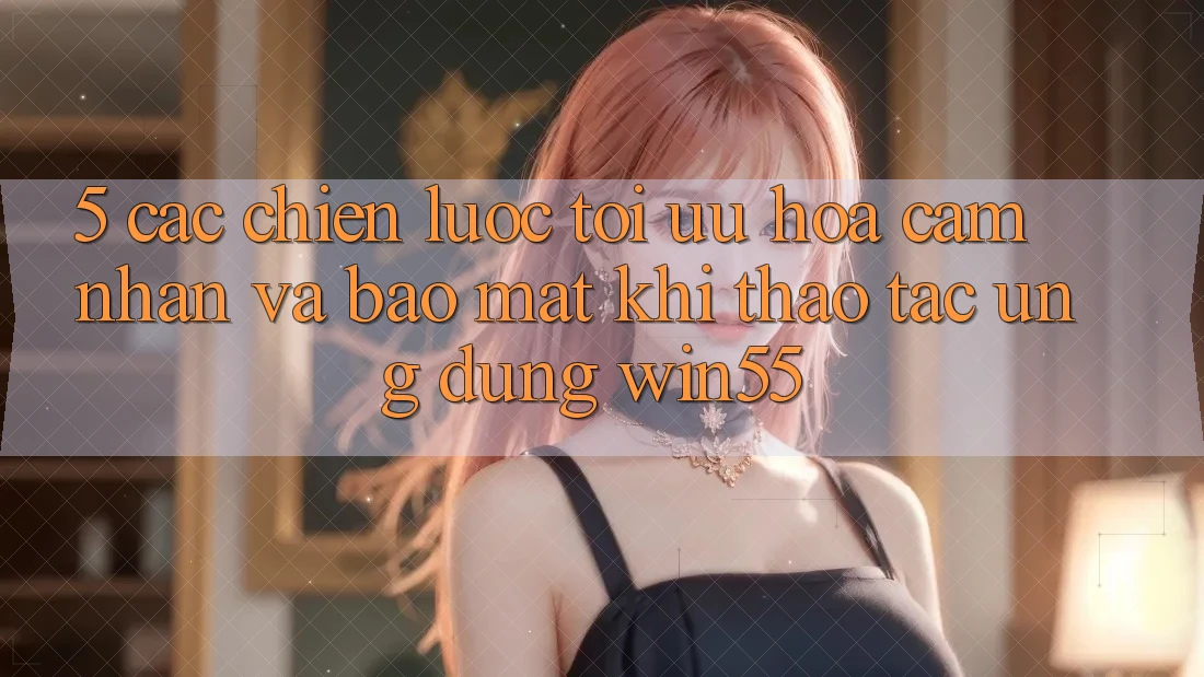5. Các Chiến Lược Tối Ưu Hóa Cảm nhận Và Bảo Mật Khi Thao tác Ứng dụng Win55 5. Các Chiến Lược Tối Ưu Hóa Cảm nhận Và Bảo Mật Khi Thao tác Ứng dụng Win55