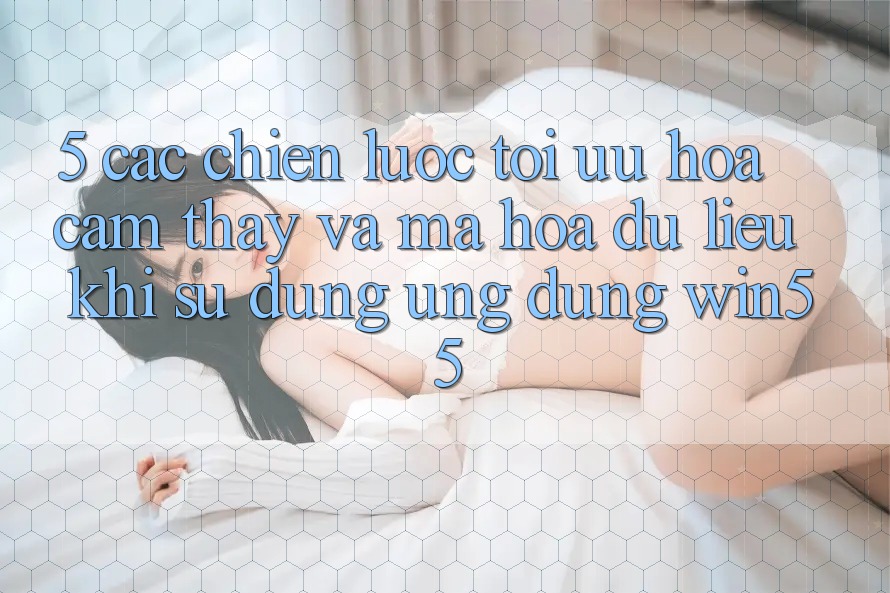 5. Các Chiến Lược Tối Ưu Hóa Cảm thấy Và Mã hóa dữ liệu Khi Sử Dụng Ứng dụng Win55