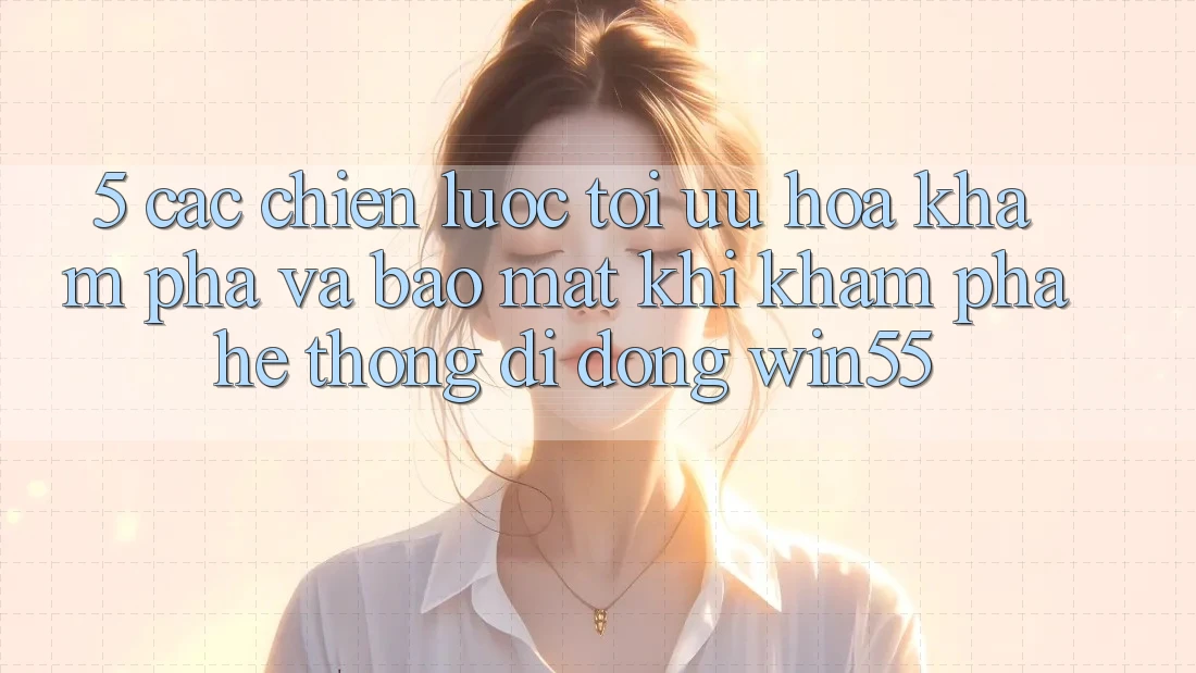5. Các Chiến Lược Tối Ưu Hóa Khám phá Và Bảo Mật Khi Khám phá Hệ thống di động Win55 5. Các Chiến Lược Tối Ưu Hóa Khám phá Và Bảo Mật Khi Khám phá Hệ thống di động Win55