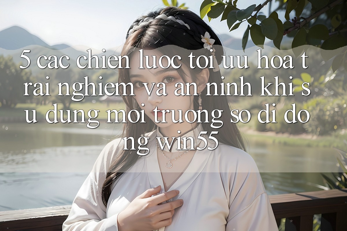 5. Các Chiến Lược Tối Ưu Hóa Trải Nghiệm Và An ninh Khi Sử Dụng Môi trường số di động Win55 5. Các Chiến Lược Tối Ưu Hóa Trải Nghiệm Và An ninh Khi Sử Dụng Môi trường số di động Win55