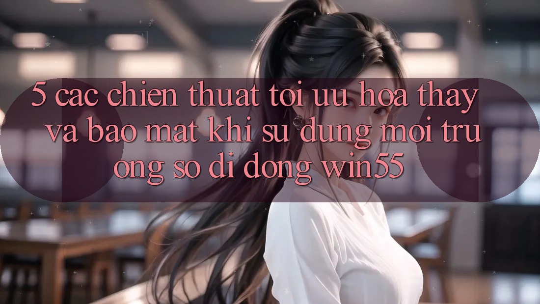 5. Các Chiến thuật Tối Ưu Hóa Thấy Và Bảo Mật Khi Sử Dụng Môi trường số di động Win55 5. Các Chiến thuật Tối Ưu Hóa Thấy Và Bảo Mật Khi Sử Dụng Môi trường số di động Win55