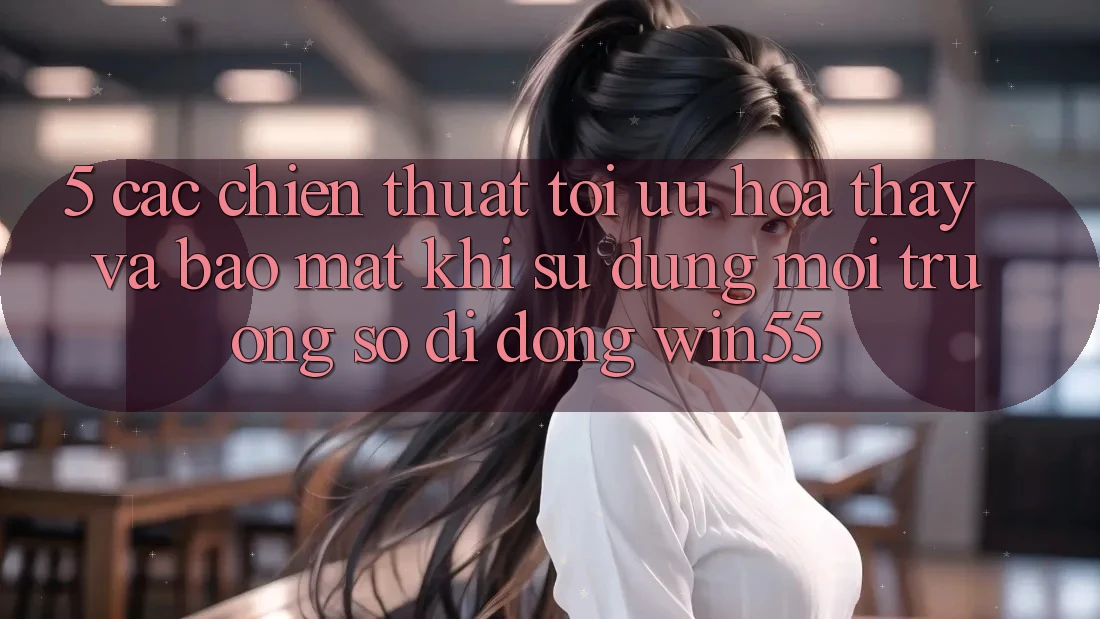 5. Các Chiến thuật Tối Ưu Hóa Thấy Và Bảo Mật Khi Sử Dụng Môi trường số di động Win55 5. Các Chiến thuật Tối Ưu Hóa Thấy Và Bảo Mật Khi Sử Dụng Môi trường số di động Win55