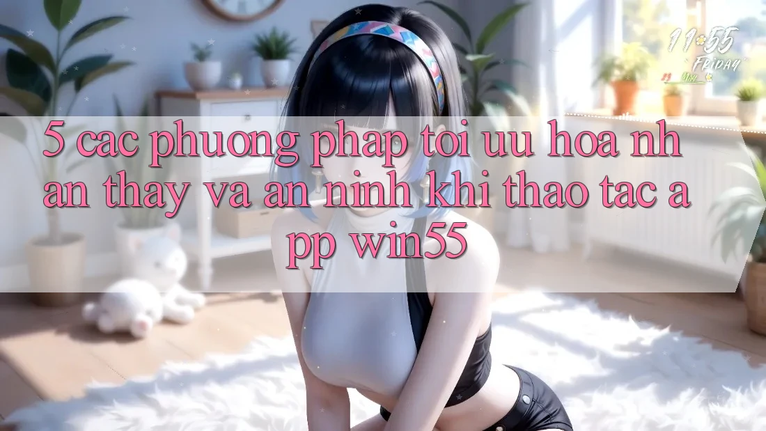 5. Các Phương pháp Tối Ưu Hóa Nhận thấy Và An ninh Khi Thao tác App Win55 5. Các Phương pháp Tối Ưu Hóa Nhận thấy Và An ninh Khi Thao tác App Win55