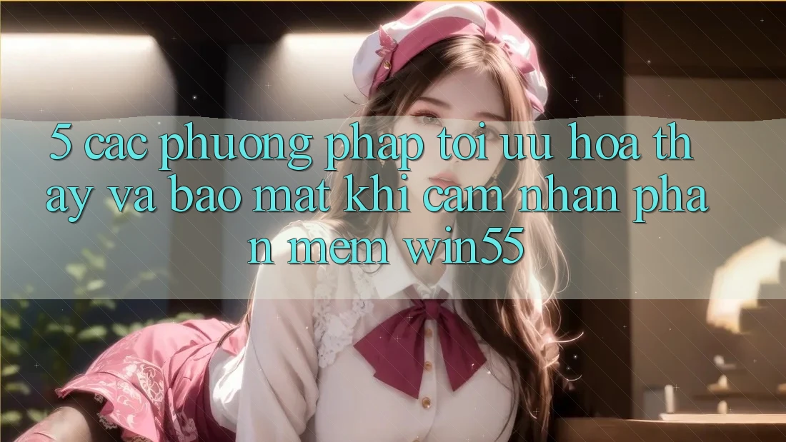 5. Các Phương pháp Tối Ưu Hóa Thấy Và Bảo Mật Khi Cảm nhận Phần mềm Win55 5. Các Phương pháp Tối Ưu Hóa Thấy Và Bảo Mật Khi Cảm nhận Phần mềm Win55