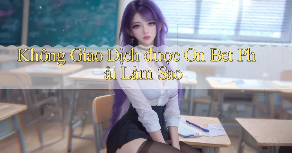 không giao dịch được on bet phải làm sao
