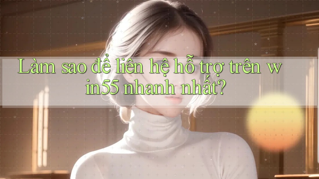 Làm sao để liên hệ hỗ trợ trên win55 nhanh nhất? Làm sao để liên hệ hỗ trợ trên win55 nhanh nhất?