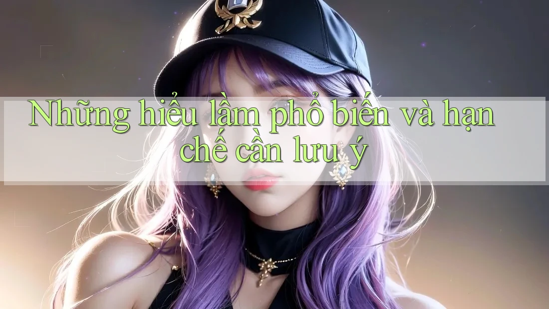 Những hiểu lầm phổ biến và hạn chế cần lưu ý Những hiểu lầm phổ biến và hạn chế cần lưu ý