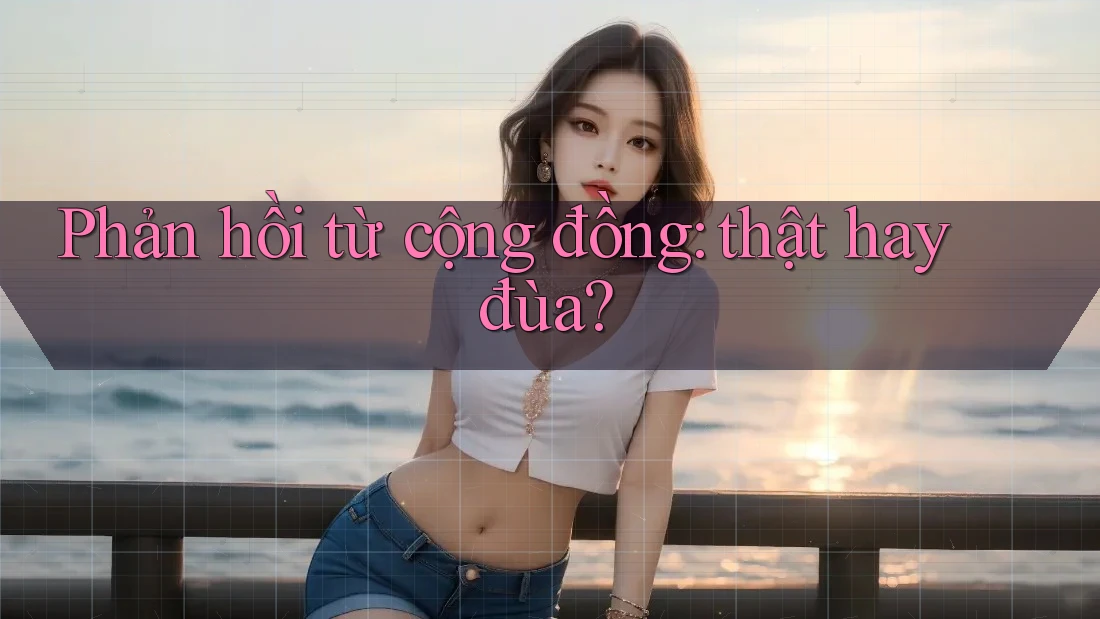 Phản hồi từ cộng đồng: Thật hay đùa? Phản hồi từ cộng đồng: Thật hay đùa?