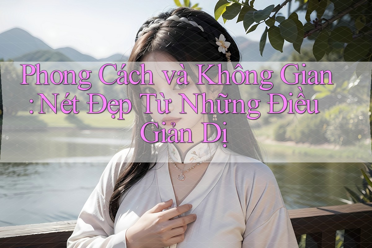 Phong Cách và Không Gian: Nét Đẹp Từ Những Điều Giản Dị Phong Cách và Không Gian: Nét Đẹp Từ Những Điều Giản Dị